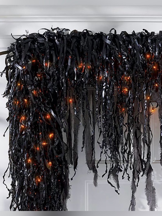 Grandinroad Other - Grandin Road Pre-Lit Drippy Garland
Halloween with Orange LED Lights